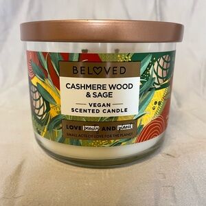 New Cashmere Wood & Sage Vegan Double Wick Candle